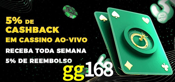Promoções do cassino ao Vivo gg168